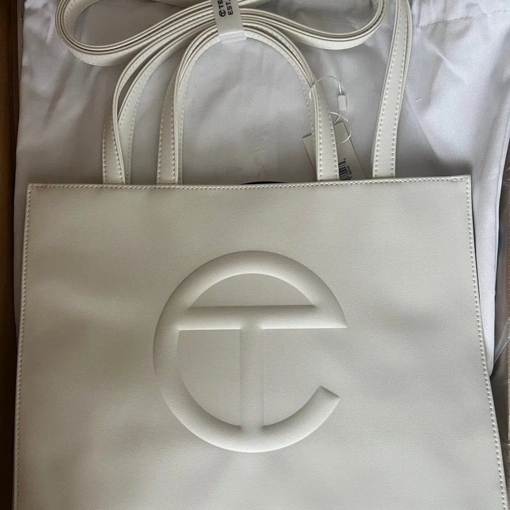 Telfar Medium White Shopping bag